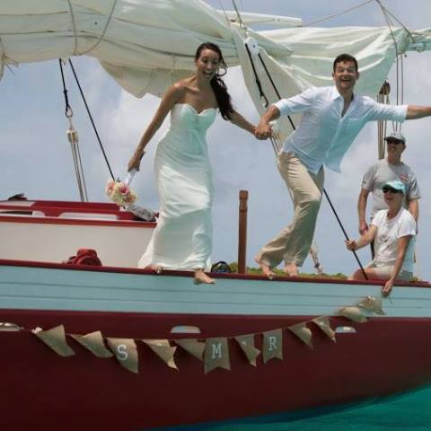 a group of people on a boat