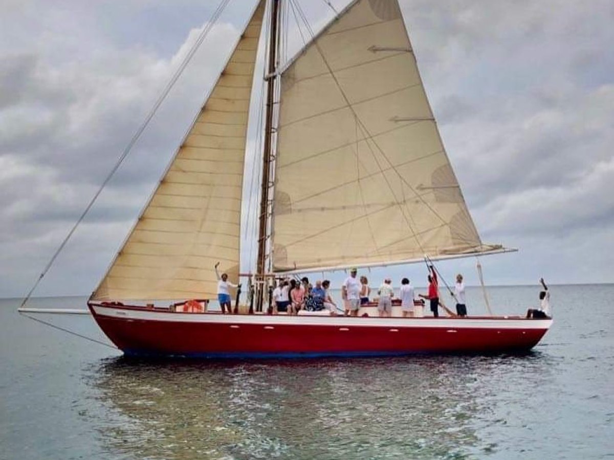 a small boat in a large body of water