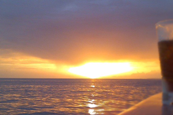 a close up of a glass of water